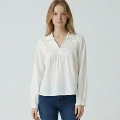 LES TROPEZIENNES PAR M.BELARBI Blouse maar Femme BLANC