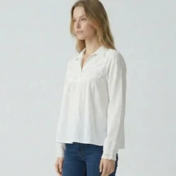 LES TROPEZIENNES PAR M.BELARBI Blouse maar Femme BLANC