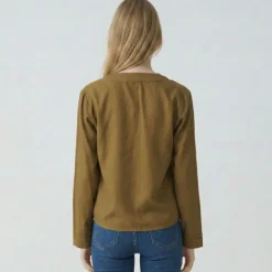 LES TROPEZIENNES PAR M.BELARBI Blouse olive cruis Femme KAKI Sale