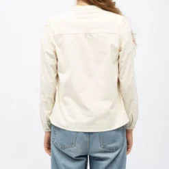 LA PETITE ETOILE Blouse velours col mao blondie Femme BLANC ECRU Online