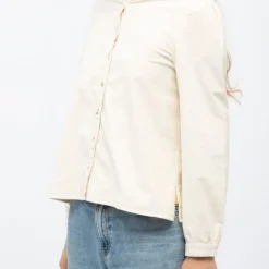 LA PETITE ETOILE Blouse velours col mao blondie Femme BLANC ECRU Online