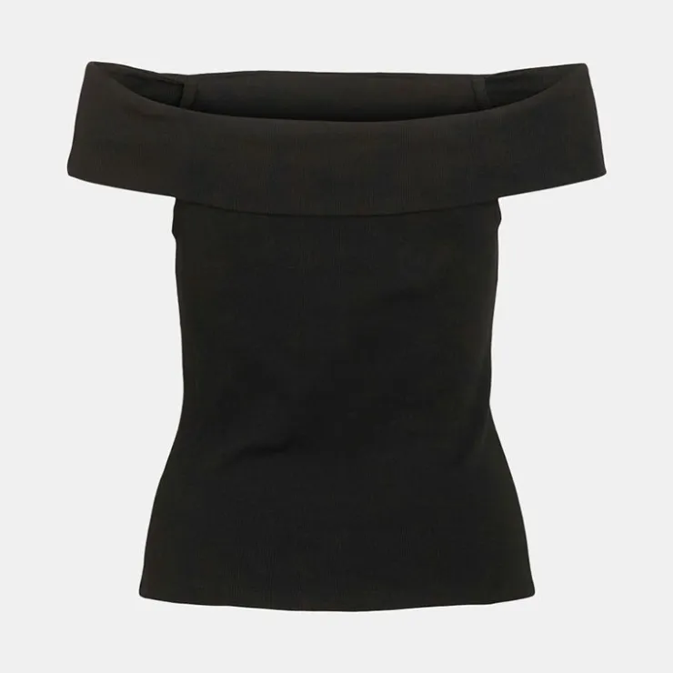 VILA Blouses kani black épaules dénudées Femme NOIR Hot