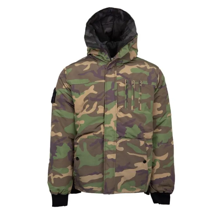 THE NEW DESIGNERS Blouson à capuche army Homme KAKI Sale