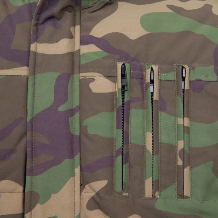 THE NEW DESIGNERS Blouson à capuche army Homme KAKI Sale