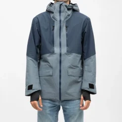 ROSSIGNOL Blouson de déperlant bi color à capuche Homme BLEU Clearance
