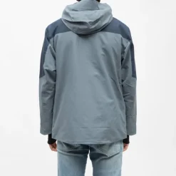 ROSSIGNOL Blouson de déperlant bi color à capuche Homme BLEU Clearance