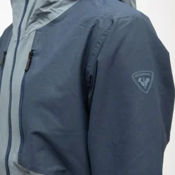ROSSIGNOL Blouson de déperlant bi color à capuche Homme BLEU Clearance