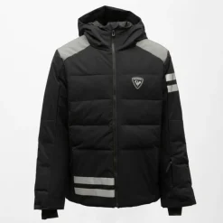 ROSSIGNOL Blouson de ski à capuche avec bandes réfléchissantes Homme NOIR Best
