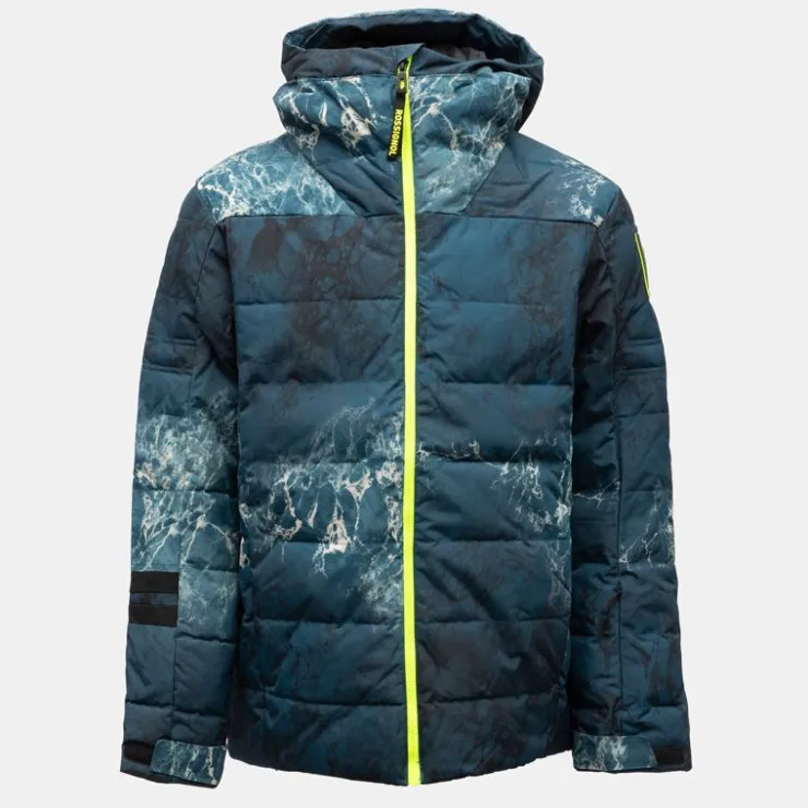 ROSSIGNOL Blouson de ski à motif imprimé avec capuche Homme BLEU FONCE Hot