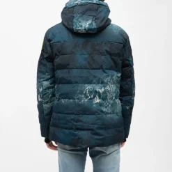 ROSSIGNOL Blouson de ski à motif imprimé avec capuche Homme BLEU FONCE Hot