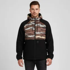 VOLCOM Blouson doublé à capuche avec imprimé Homme NOIR Online