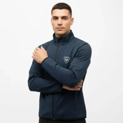 ROSSIGNOL Blouson softshell de sport léger col montant Homme BLEU FONCE New