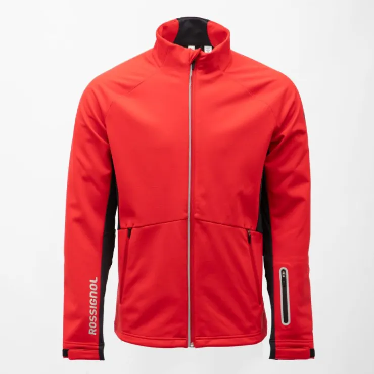 ROSSIGNOL Blouson uni softshell avec zip logo blason Homme ROUGE Clearance