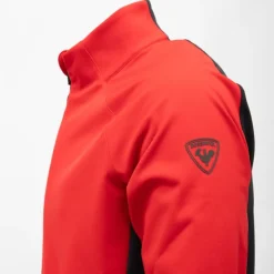 ROSSIGNOL Blouson uni softshell avec zip logo blason Homme ROUGE Clearance