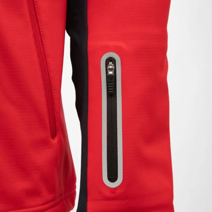 ROSSIGNOL Blouson uni softshell avec zip logo blason Homme ROUGE Clearance