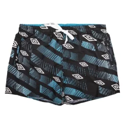UMBRO Boardshort avec ceinture blanche motifs graphiques rouges Homme BLEU