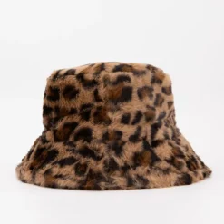 MANOUKIAN Bob fausse fourrure à motif léopard Femme MARRON New