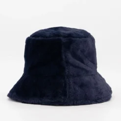 MANOUKIAN Bob fausse fourrure doux Femme BLEU FONCE Outlet