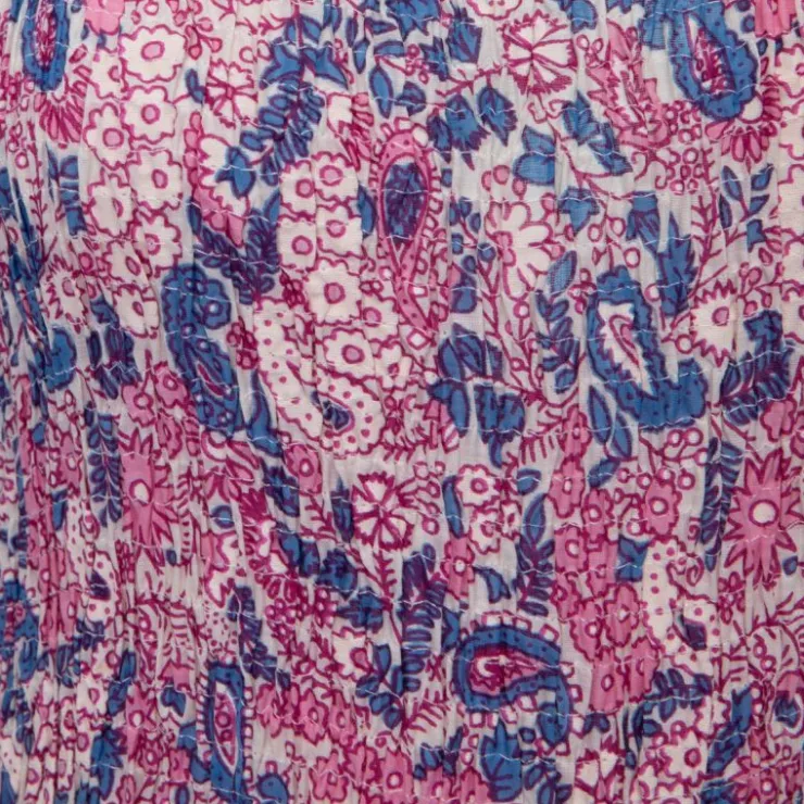 ANTIK BATIK Body Helene coton imprimé cachemire Femme ROSE New