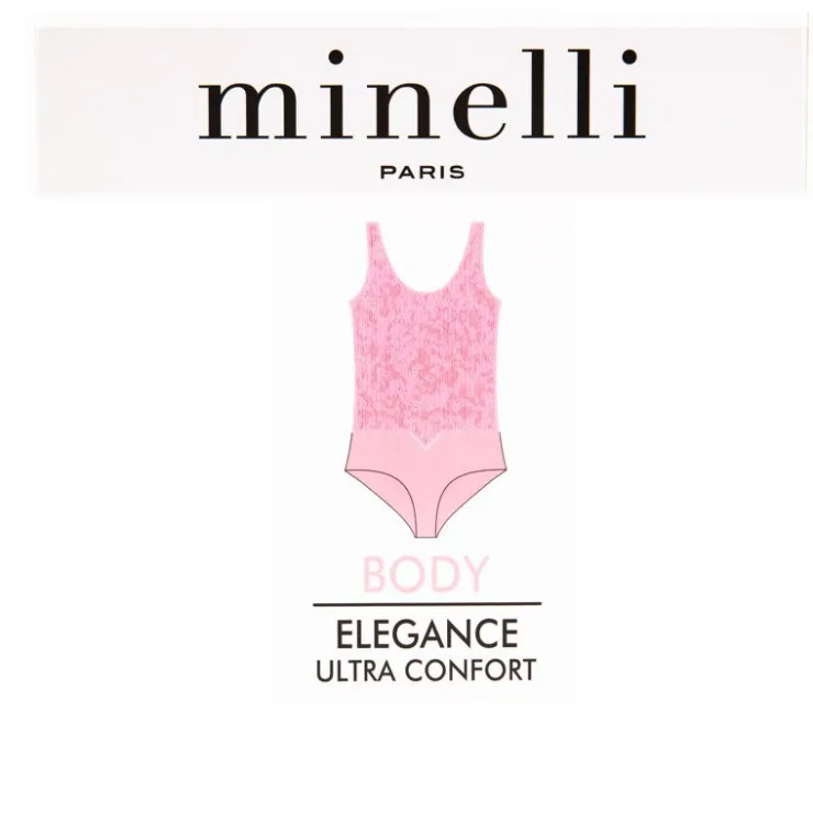 MINELLI Body élégance ultra confort imprimé animal victory Femme BLEU FONCE Clearance
