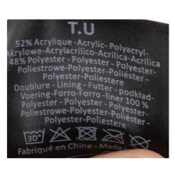 BILL TORNADE Bonnet effet côtes Mixte NOIR Outlet