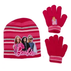 TOM & KIDDY Bonnet gants fille barbie Enfant ROSE Hot