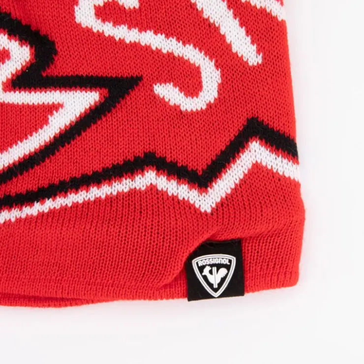 ROSSIGNOL Bonnet imprimé avec pompon Enfant ROUGE Discount