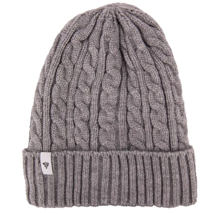 BILL TORNADE Bonnet maille torsadée Mixte GRIS