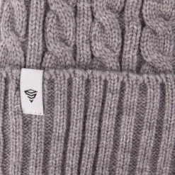 BILL TORNADE Bonnet maille torsadée Mixte GRIS