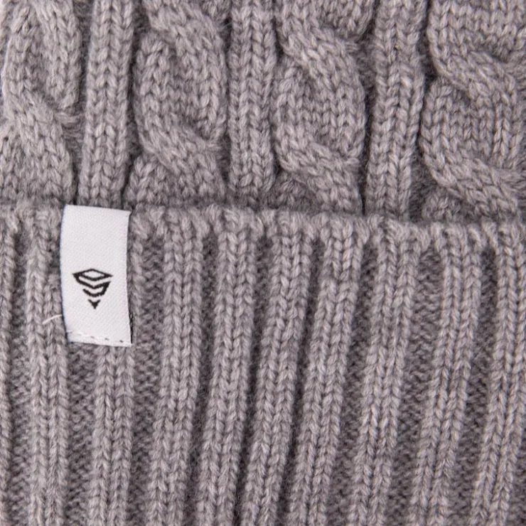 BILL TORNADE Bonnet maille torsadée Mixte GRIS