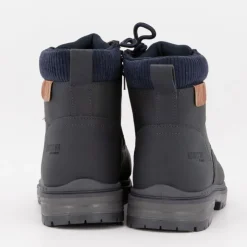 BURTON OF LONDON Boots à lacets julicien avec zip Homme BLEU FONCE New