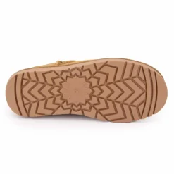 KELARA Boots basses fourrées tige cuir doublées synthétique Femme MARRON Best