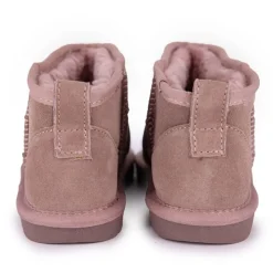 KELARA Boots en cuir fourrées ultra-mini fille Enfant ROSE Online
