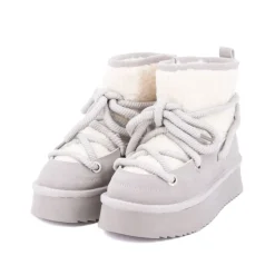 SOLO SOPRANI Boots fourree lunar Femme GRIS New