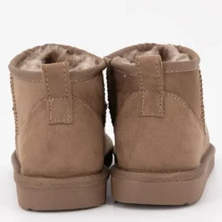 LOVETT Boots fourrées courtes Femme MARRON New