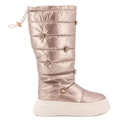 SOLO SOPRANI Boots haute matelassee Femme BRONZE