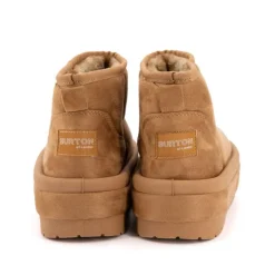 BURTON OF LONDON Boots lindy doublée fausse fourrure semelle en tissu Femme MARRON CLAIR Online