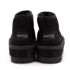 BURTON OF LONDON Boots lindy doublée fausse fourrure semelle en tissu Femme NOIR Sale