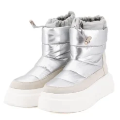 SOLO SOPRANI Boots matelassee basse Femme ARGENT Discount