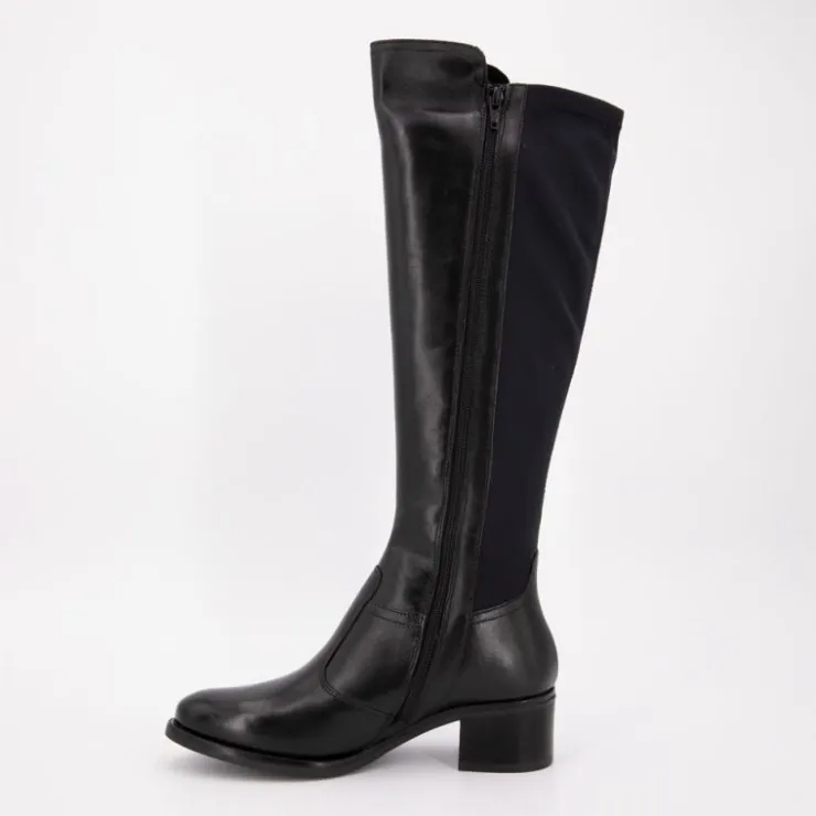 KEYS Bottes cavalière es similicuir Femme NOIR Clearance