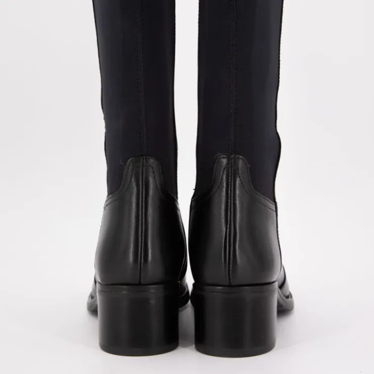 KEYS Bottes cavalière es similicuir Femme NOIR Clearance