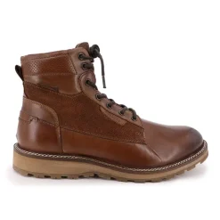 DEELUXE 74 Bottine à lacets noire Homme MARRON Clearance