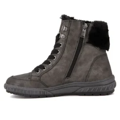 ROMIKA Bottine fourrée platin marron gris Femme GRIS FONCE Discount