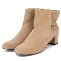 XAVIER DANAUD Bottine mantik en daim Femme BEIGE