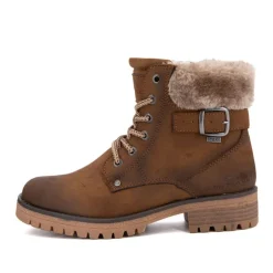 TOM TAILOR Bottine whisky fourrée Femme MARRON New