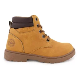 LEE COOPER Bottines à lacets similicuir grainé Enfant MARRON CLAIR Online