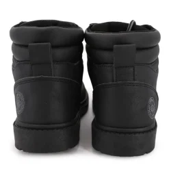 LEE COOPER Bottines à lacets similicuir grainé Enfant NOIR Outlet
