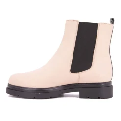 LES TROPEZIENNES PAR M.BELARBI Bottines cuir semelle noire Selma Femme BEIGE Discount