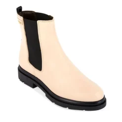 LES TROPEZIENNES PAR M.BELARBI Bottines cuir semelle noire Selma Femme BEIGE Discount