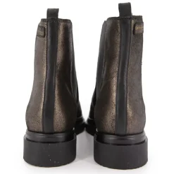 LES TROPEZIENNES PAR M.BELARBI Bottines cuir Selma à enfiler Femme BRONZE New